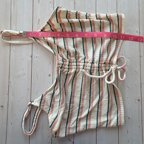 O’Neill Ribbed Knit Striped Cinched Front Crop Top Size XS - Picture 7 of 7